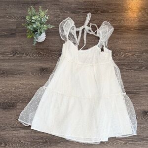 NWT Elegant White Mini Dress